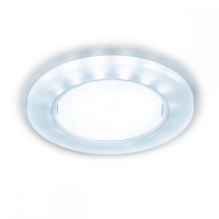 Встраиваемый светильник с LED подсветкой Ambrella light G214 WH/CH/CLD