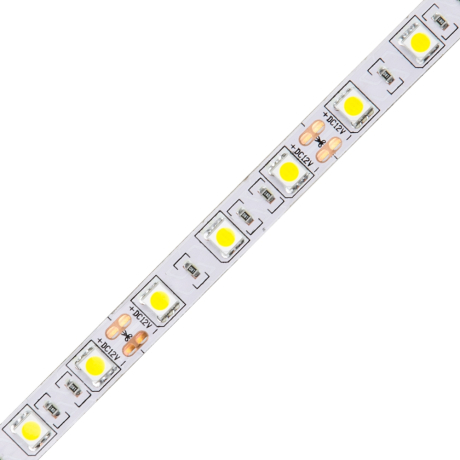 5м. Светодиодная лента RGB 5050, 14.4W, 12V, 60LED/m, IP20 Volpe ULS-Q221 5050-60LED-m-10mm-IP20-DC12V-14.4W-m-5M-RGB - (UL-00004354) 