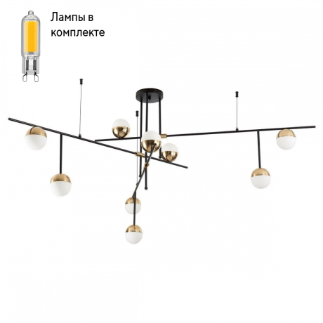 Люстра потолочная с Led лампочками в комплекте ST Luce SL1507.422.09+Lamps 