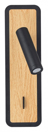 Бра Arte Lamp Wood A1990AP-3BK 