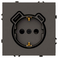 Розетка с заземлением и со шторкой и 2хUSB type A и C, без рамки Stekker Эмили 50361