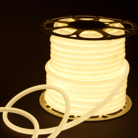 50м. Комплект неоновой ленты белого цвета 4200К 2835, 9,6W, 220V, 144LED/m, IP67 Elektrostandard LS003 (a052996) 