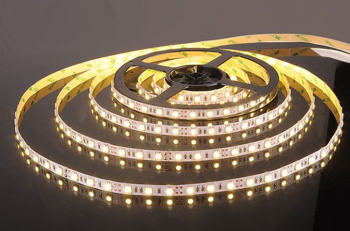 5м. Светодиодная лента теплого цвета 5050, 3300К, 14,4W, 12V, 60LED/m, IP20 Elektrostandard (a027839) 