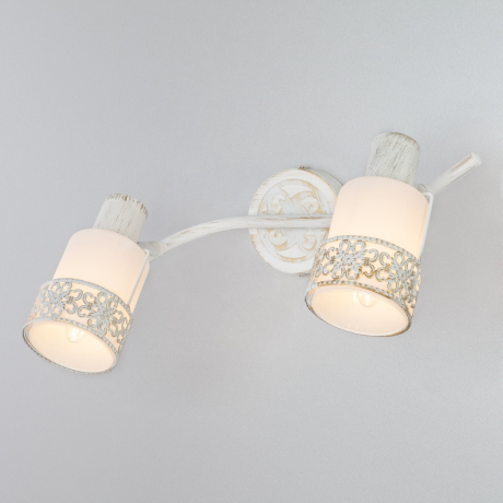 Спот 20025/2 белый с золотом 