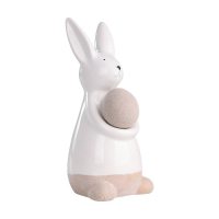 427891 Фигурка Заяц MADIORANO L87, B70, H170 фарфор, белый, бежевый Eglo