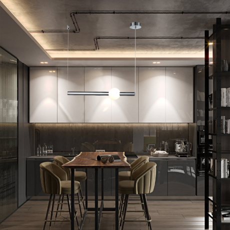 Подвесной светильник Lumien Hall GRENIYA LH8023/1PC-CR-WT 