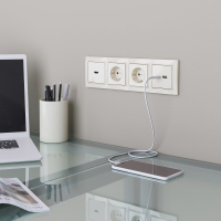 Рамка на 4 поста (слоновая кость, basic) Werkel W0042003