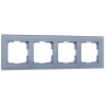 Рамка на 4 поста (серый,стекло) Werkel W0041115