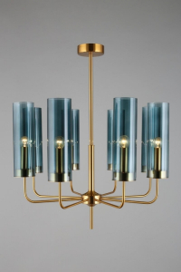 Люстра на штанге с лампочками Omnilux OML-99617-08+Lamps