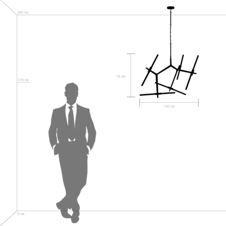 742107 Подвесная люстра Lightstar с поддержкой Алисы, Struttura 