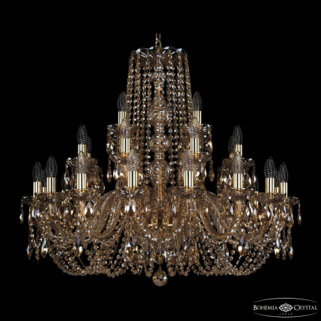 Люстра подвесная Bohemia Ivele Crystal 1402/16+8+4/300 G M721 