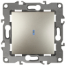 Выключатель одноклавишный с подсветкой ЭРА 12 10AX 250V 12-1102-04 Б0014636