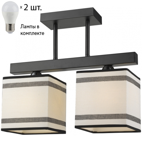 Потолочная люстра с лампочками Velante 283-027-02+Lamps E27 P45 