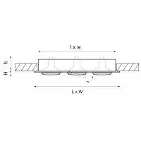 011623 Встраиваемый поворотный точечный светильник Lightstar Singo