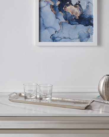 427008 Поднос декоративный SAVANT, L440, B125, H25, алюминий, цвет никель Eglo 