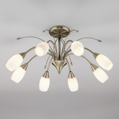 Люстра на штанге Eurosvet Ginevra 30280/8 античная бронза 