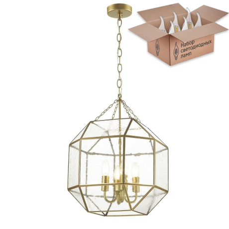 Люстра с лампочками Favourite Quadratum 1948-4P+Lamps 