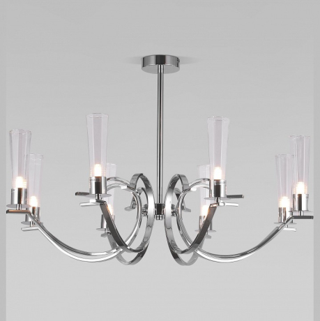 Люстра на штанге Eurosvet Rosher 60141/8 хром 
