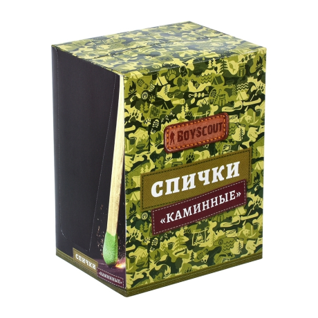 Нарушена упаковка!  <295480> Спички Каминные 205 мм, 40 шт. BoyScout 61031