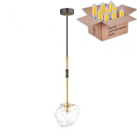 Подвесной светильник с лампочкой Odeon Light Stono 4789/1+Lamps G9 