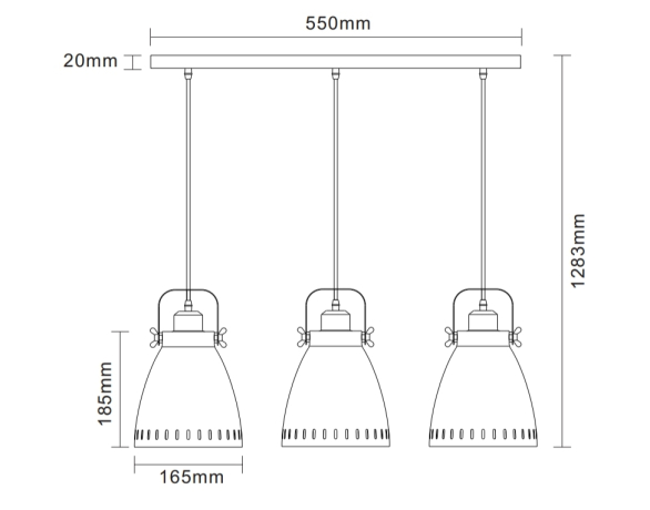 PL-428S-3  С71 Светильник подвесной Camelion New York 13080 