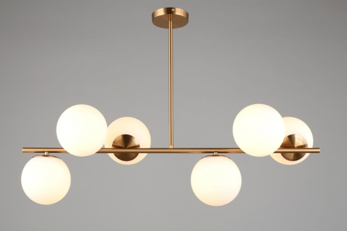 Люстра на штанге со светодиодными лампочками E27, комплект от Lustrof. №230101-657122 