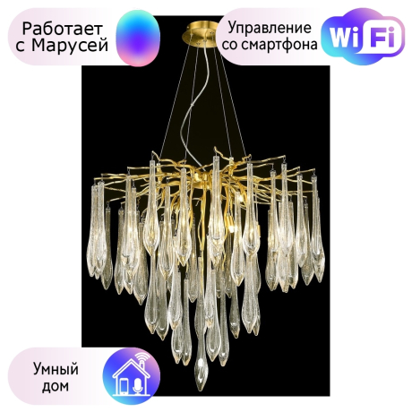 Подвесная люстра Wertmark Divina с поддержкой Маруся WE186.12.403-М 