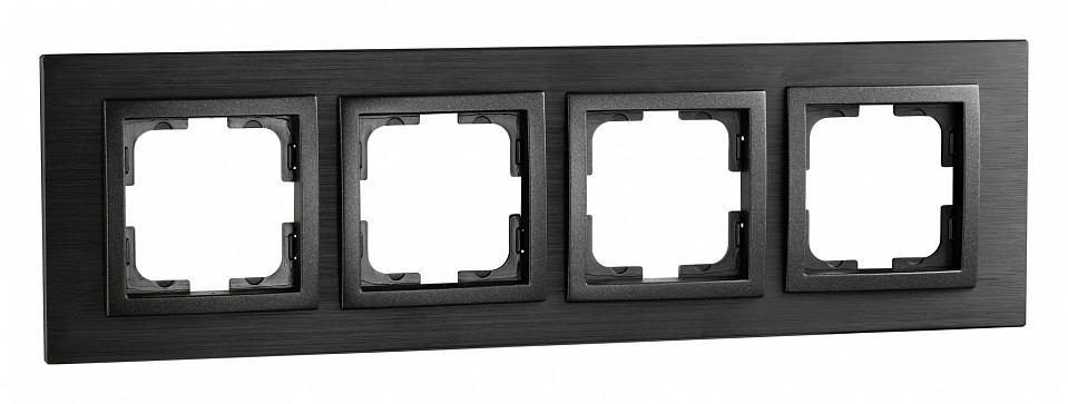 Рамка на 4 поста Mono Electric Style Aluminium 107-820000-163 