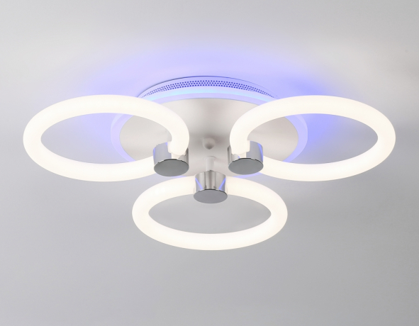 Потолочная диммируемая люстра с пульто ДУ Ambrella light ACRYLICA FA3838 