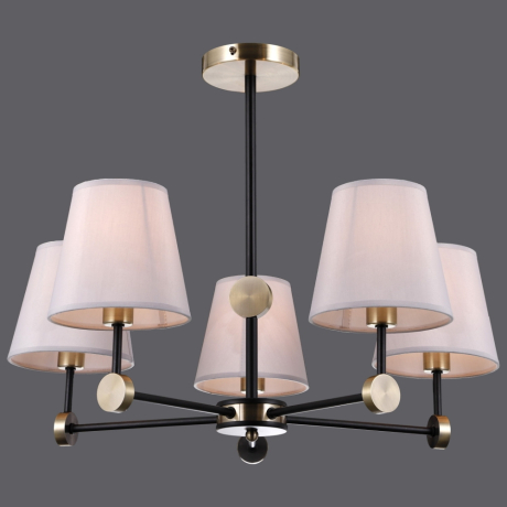 Люстра на штанге Illumico IL0394-5CSQ-24 BK AB CASTOR (1428959) 