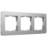 Рамка на 3 поста Werkel Platinum (алюминий) W0032606