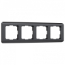 Рамка на 4 поста Werkel Stream (графит) W0042104