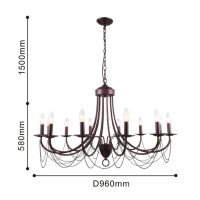 2590-12P Подвесная люстра F-Promo Plini