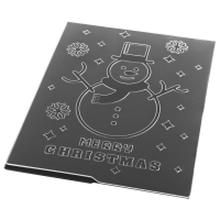 Нарушена упаковка!  <372140> Клише для тиснения 3D "Снеговик" для Машинки для тиснения ОС-5, 108х146 мм, ОСТРОВ СОКРОВИЩ, 663804, 862-005 (663804)