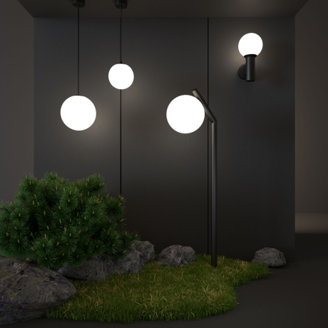 Уличный подвесной светильник Elektrostandard Sfera 35158/U черный (a061034)