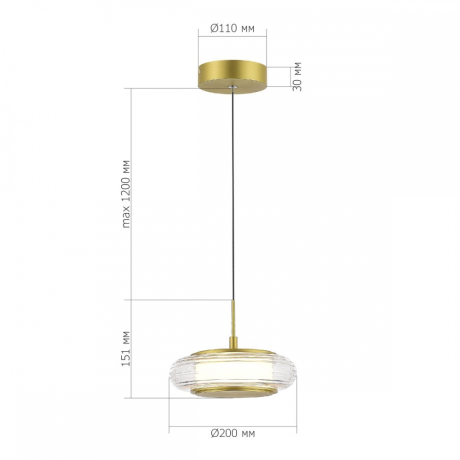 Подвесной светодиодный светильник ST Luce Frittela SL6239.203.01 