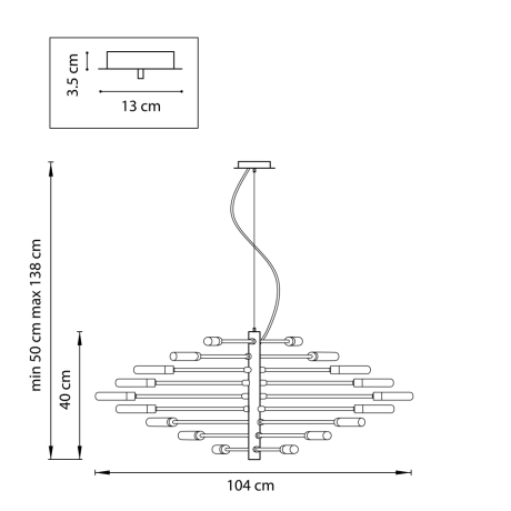 Подвесная люстра Lightstar Ragno 733187 