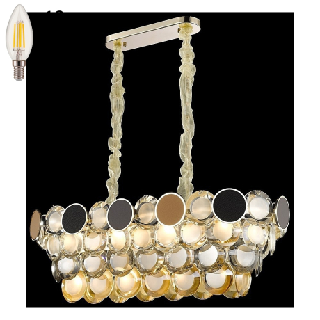 Подвесная люстра с лампочками Wertmark WE141.12.303+Lamps 