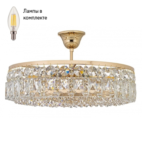 Люстра потолочная с Led лампочками в комплекте Arti Lampadari Sara E 1.3.40.105 G+Lamps 