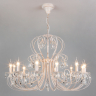 3305/12 Люстра Eurosvet белый с золотом/прозрачный хрусталь Strotskis 