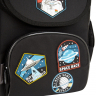 Нарушена упаковка!  <712387> Рюкзак Schoolformat BASIC ОТКРЫТЫЙ КОСМОС 13 л черн. 38х28х16 жестк. каркас 1 отд. молния держатель д/карточек, брелок, д/мальчиков РЮКЖК-ОК (247703)
