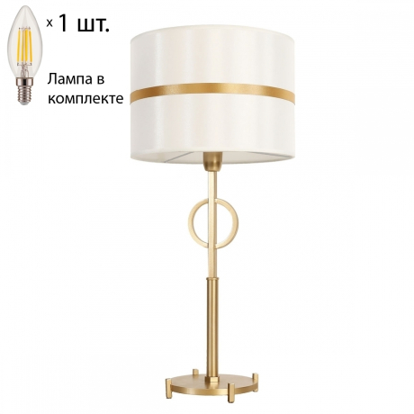 Настольный светильник с лампочкой Favourite Mateo 2634-1T+Lamps E14 Свеча 