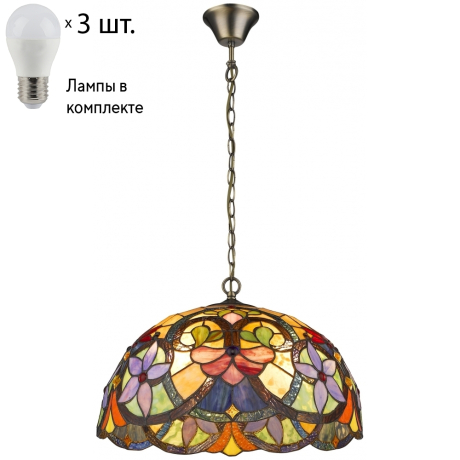 Подвесной светильник с лампочками Velante 818-806-03+Lamps E27 P45 