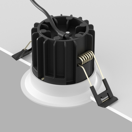 Встраиваемый светильник Maytoni Technical Round DL058-12W4K-W 