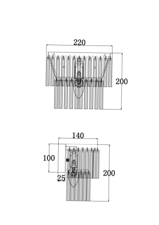 Накладной светильник Maytoni Colonne MOD093WL-01BS 