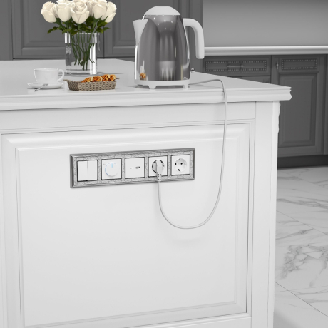 Выключатель  двухклавишный (белый) Werkel W1120001