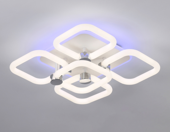 Потолочная диммируемая люстра с пульто ДУ Ambrella light ACRYLICA FA3861