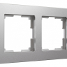 Рамка на 2 поста Werkel Platinum (алюминий) W0022606