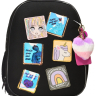 Нарушена упаковка!  <712395> Рюкзак Schoolformat ERGONOMIC LIGHT КОМИКС АНИМЕ 21 л черн. 38х29х19 жестк. каркас 2 отд. молния держатель для карточек брелок кармашки РЮКЖКМБ-КА (247696)