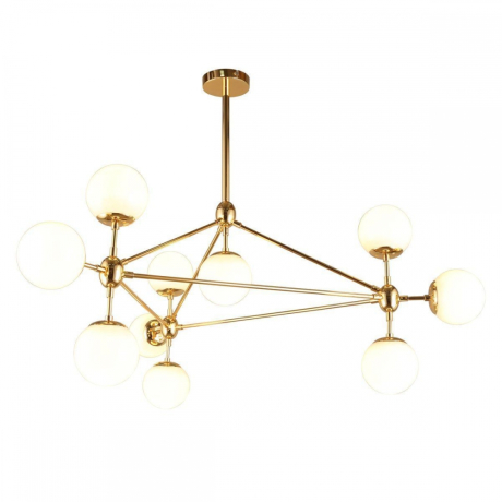 Люстра на штанге со светодиодными лампочками E27, комплект от Lustrof. №294728-657133 